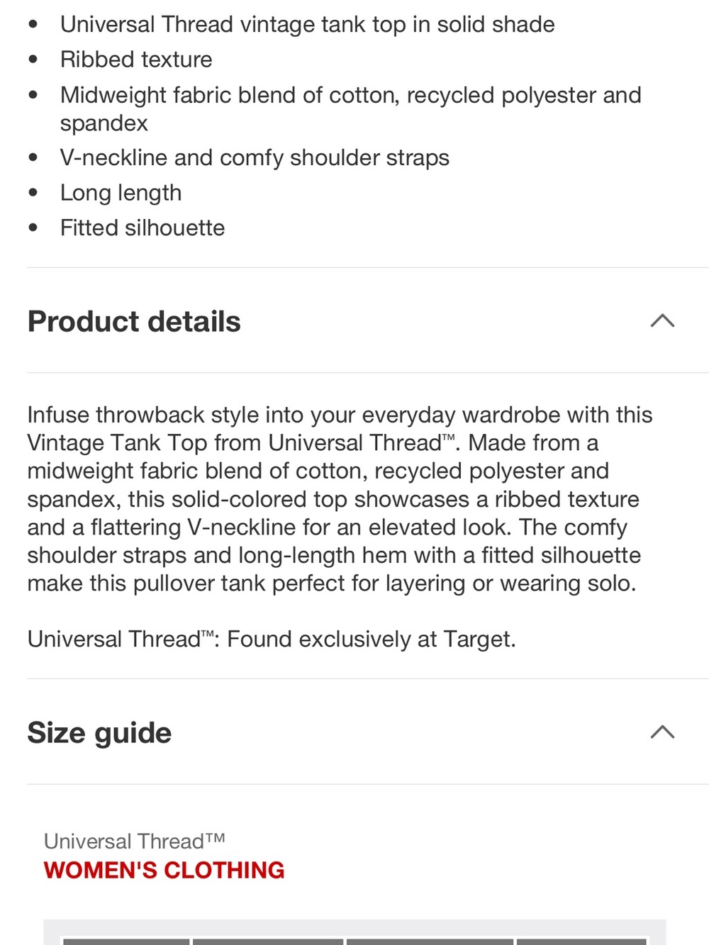 Universal Thread Gray Ribbed Scoop-Neck Tank - Picture 5 of 5